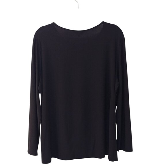 (NWT) Antthony Originals: 2-Piece Wide Leg Pull on Pant Set, Size 2X, Black - Picture 3 of 9